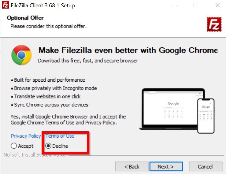 FileZilla installieren
